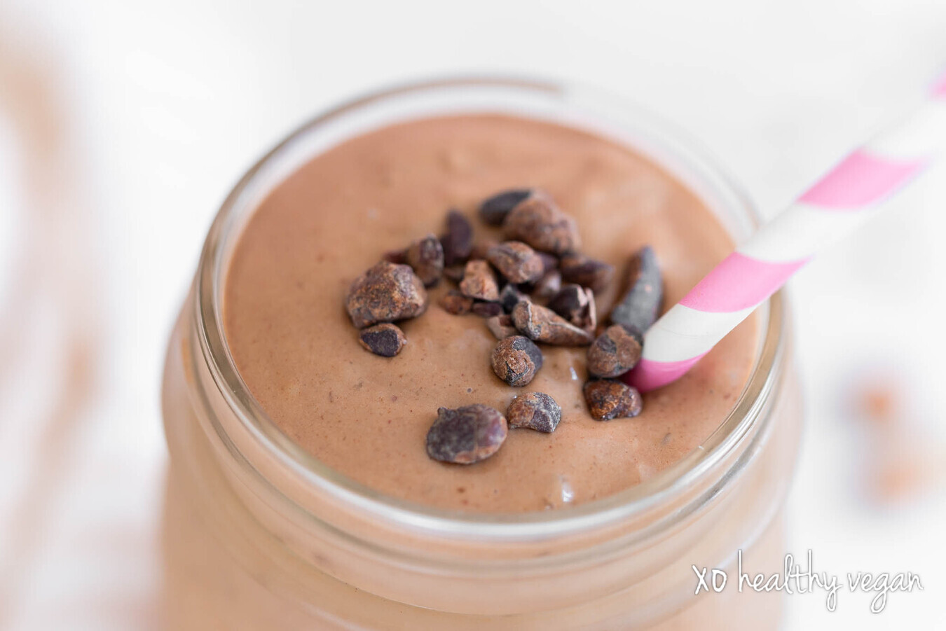 Vegan Peanut Butter Cup Milkshake- Veggies Don't Bite