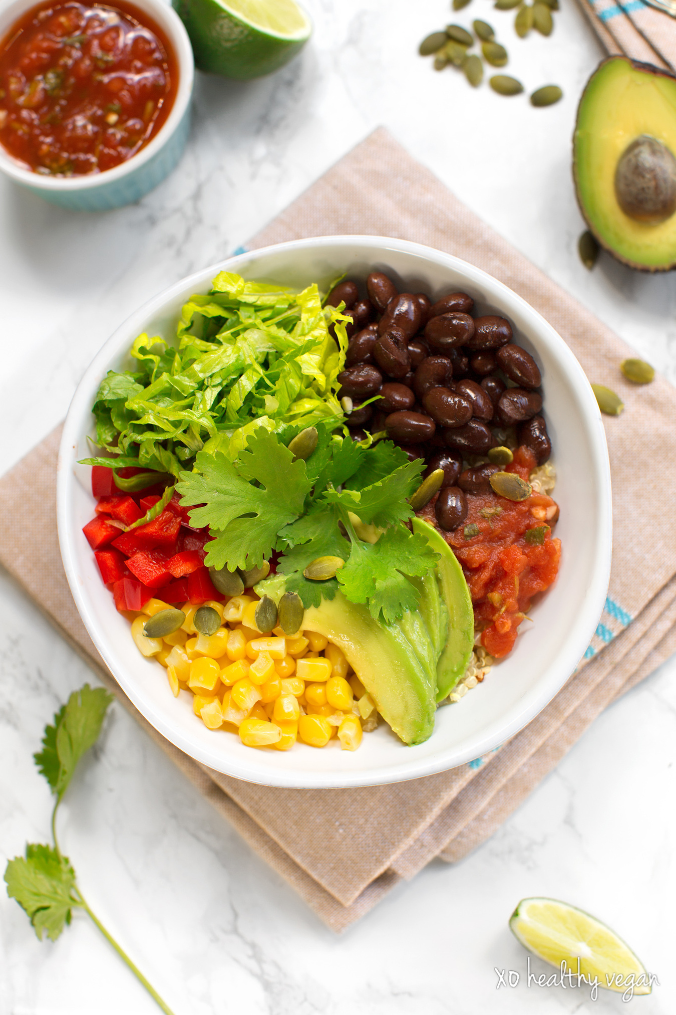 Vegan Mexican Quinoa Bowl :: Healthy Vegan with Colleen Holland